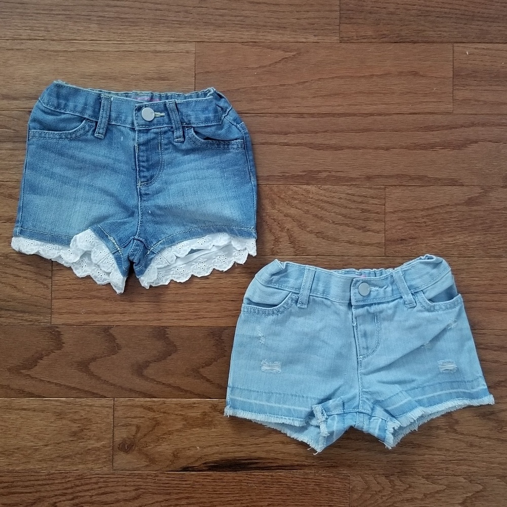 BUNDLE | Baby Girls' Blue Denim Shorts